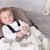 Hochet tricoté en coton bio Beige, chien+Beige, singe+Bleu, ourson+Gris, dino+Multicolore, lapin+Multicolore, toucan+Rose 8 - vertbaudet enfant 