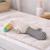Hochet tricoté en coton bio Beige, chien+Beige, singe+Bleu, ourson+Gris, dino+Multicolore, lapin+Multicolore, toucan+Rose 30 - vertbaudet enfant 