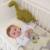 Hochet tricoté en coton bio Beige, chien+Beige, singe+Bleu, ourson+Gris, dino+Multicolore, lapin+Multicolore, toucan+Rose 20 - vertbaudet enfant 