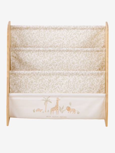 Rangement livre textile beige imprimé+blanc imprimé 5 - vertbaudet enfant 