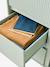 Armoire 2 portes 2 tiroirs cannelé vert 7 - vertbaudet enfant 