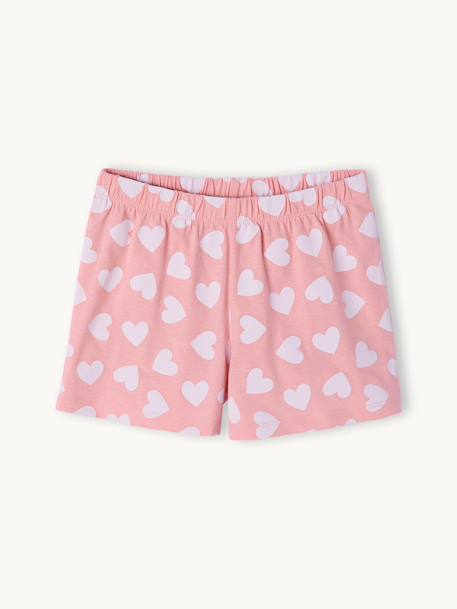 Pyjashort fille coton Lilo & Stitch rose bonbon 3 - vertbaudet enfant 