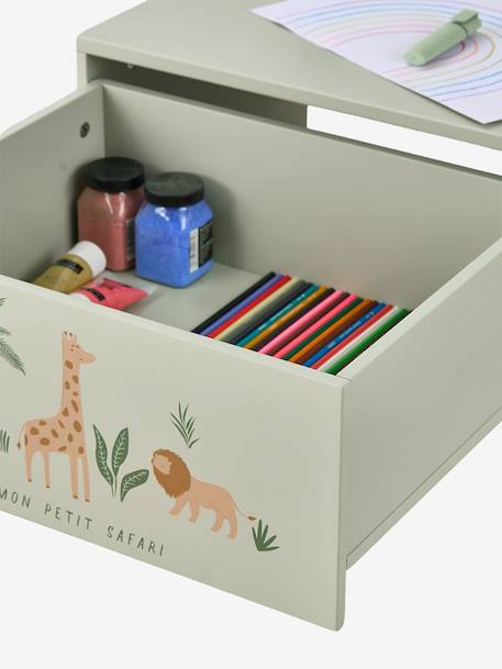 Table d'activités avec coffre de rangement beige+rose 7 - vertbaudet enfant 