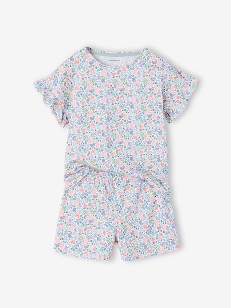 Lot de 2 pyjashorts fille manches courtes en coton écru 3 - vertbaudet enfant 