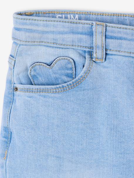 Jean slim fille morphologik tour de hanches large bleu foncé+bleu moyen+denim bleached+denim gris+gris 11 - vertbaudet enfant 