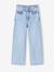 Jean fille large morphologik tour de hanches fin bleached+bleu foncé+stone 1 - vertbaudet enfant 