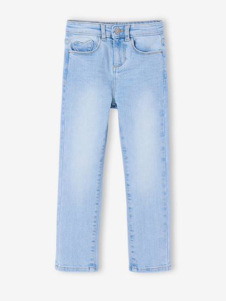 Jean fille slim morphologik tour de hanches fin bleached+bleu foncé+denim gris+gris+stone 1 - vertbaudet enfant 