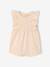 Combishort bébé fille manches volantées écru+rose 1 - vertbaudet enfant 