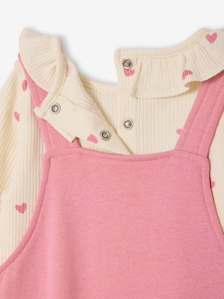 Ensemble salopette bébé fille rose 5 - vertbaudet enfant 