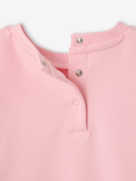 Sweat manches longues bébé fille rose pâle 4 - vertbaudet enfant 