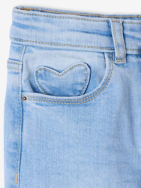 Jean fille slim morphologik tour de hanches fin bleached+bleu foncé+denim gris+gris+stone 3 - vertbaudet enfant 