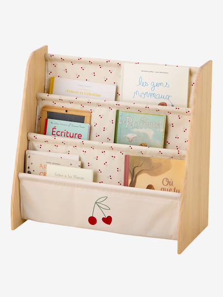Rangement livre textile beige imprimé+blanc imprimé 8 - vertbaudet enfant 