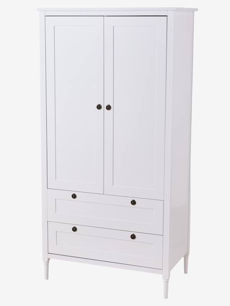 Armoire 2 portes + 2 tiroirs Canopée blanc 7 - vertbaudet enfant 