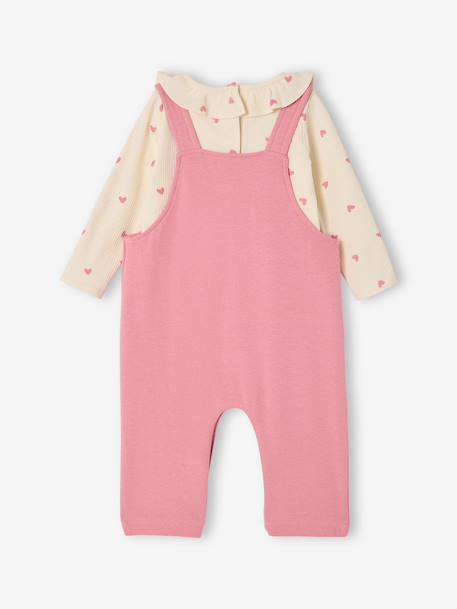Ensemble salopette bébé fille rose 4 - vertbaudet enfant 
