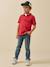 Polo garçon en coton bio Blanc+Celadon+Ciel+Marine+Rouge+Vert anglais 19 - vertbaudet enfant 