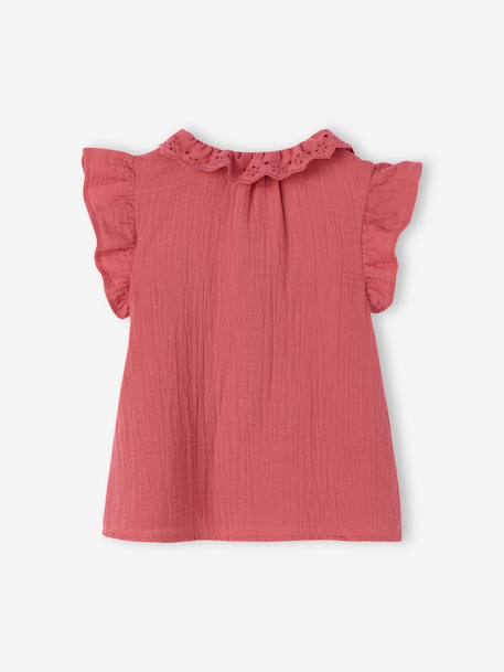 Chemise à volants fille Capsule mère-fille vieux rose 5 - vertbaudet enfant 