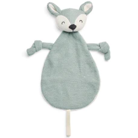 Doudou attache sucette biche Blanc, marron+Marron savanne+Rose, blanc, noir+Vert tendre+Vert, blanc, noir 17 - vertbaudet enfant 
