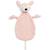 Doudou attache sucette biche Blanc, marron+Marron savanne+Rose, blanc, noir+Vert tendre+Vert, blanc, noir 9 - vertbaudet enfant 