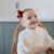 Bavoir à poche en silicone bows Ecru, rose 4 - vertbaudet enfant 