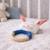 Hochet tricoté en coton bio Beige, chien+Beige, singe+Bleu, ourson+Gris, dino+Multicolore, lapin+Multicolore, toucan+Rose 26 - vertbaudet enfant 