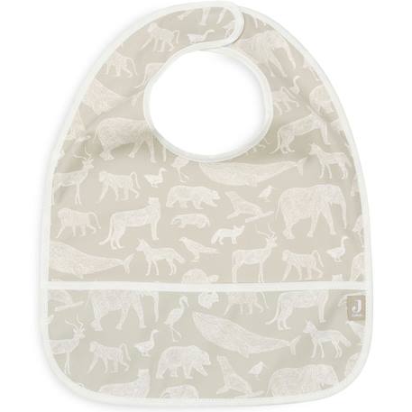 Lot de 2 bavoirs imperméables Beige, blanc+Blanc, vert, jaune+Ecru, marron+Ecru, vert+Marron chataigne+Rose des bois 20 - vertbaudet enfant 