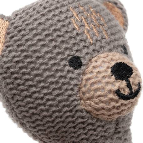 Hochet bébé en coton Blanc, marron+Gris, marron+Marron clair 7 - vertbaudet enfant 