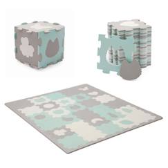 Tapis Mousse Puzzle 3D Kinderkraft LUNO SHAPES avec 30 Puzzles Modulables, Surface Antidérapante et Formes 3D  - vertbaudet enfant