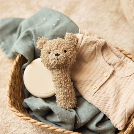 Hochet bébé en coton Blanc, marron+Ecru+Gris+Gris, marron+Marron clair+Rose, noir 10 - vertbaudet enfant 