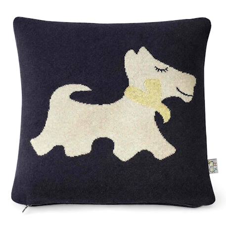 Taie de coussin en coton biologique Bleu, chaton+Écru, ourson+Gris, dino+Gris, renard+Gris, singe+Gris, toucan+Noir, chien+Rose, chat 31 - vertbaudet enfant 