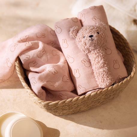 Hochet bébé en coton Blanc, marron+Ecru+Gris+Gris, marron+Marron clair+Rose, noir 21 - vertbaudet enfant 