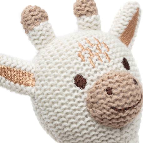 Hochet bébé en coton Blanc, marron+Gris, marron+Marron clair 2 - vertbaudet enfant 