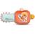 Hochet tronçonneuse Orange, blanc, jaune 1 - vertbaudet enfant 