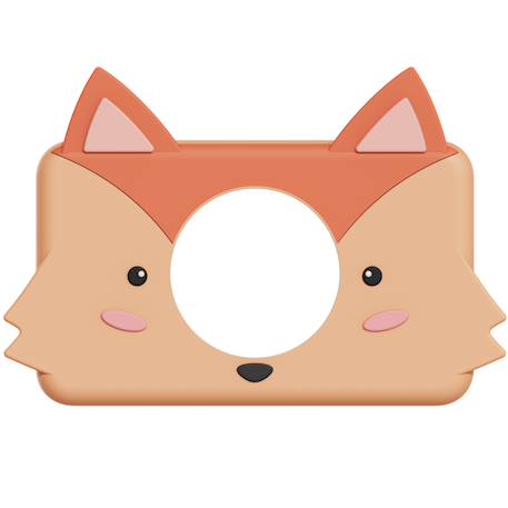 Housse en silicone renard Orange clair 1 - vertbaudet enfant 
