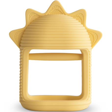 Jouet de dentition en silicone sun yellow Jaune 1 - vertbaudet enfant 