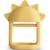 Jouet de dentition en silicone sun yellow Jaune 1 - vertbaudet enfant 