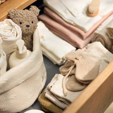 Hochet bébé en coton Blanc, marron+Ecru+Gris+Gris, marron+Marron clair+Rose, noir 12 - vertbaudet enfant 