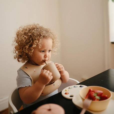 Bavoir à poche en silicone rocket Marron, bleu, rouge 2 - vertbaudet enfant 