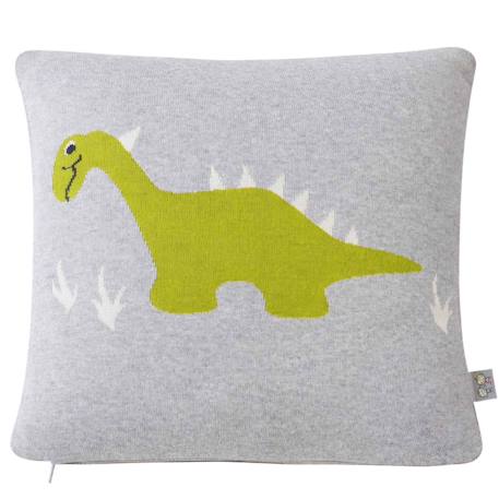 Taie de coussin en coton biologique Bleu, chaton+Écru, ourson+Gris, dino+Gris, renard+Gris, singe+Gris, toucan+Noir, chien+Rose, chat 12 - vertbaudet enfant 