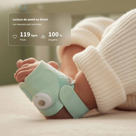 Pack chaussette connectée dream sock bedtime blue + dream sight cam (0-18 mois) Bleu nuit 6 - vertbaudet enfant 