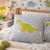 Taie de coussin en coton biologique Bleu, chaton+Écru, ourson+Gris, dino+Gris, renard+Gris, singe+Gris, toucan+Noir, chien+Rose, chat 16 - vertbaudet enfant 