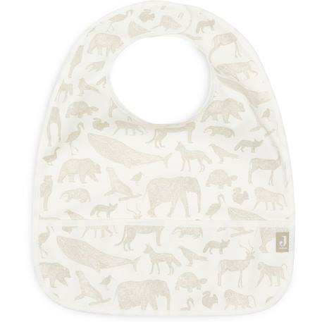 Lot de 2 bavoirs imperméables Beige, blanc+Blanc, vert, jaune+Ecru, marron+Ecru, vert+Marron chataigne+Rose des bois 19 - vertbaudet enfant 