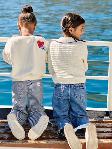 Pull fille en maille fantaisie écru 7 - vertbaudet enfant 