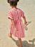Robe fille en seersucker rayé rouge 7 - vertbaudet enfant 