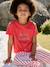 T-shirt fille détail noeud fantaisie écru+rayé bleu+rouge 7 - vertbaudet enfant 
