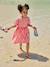 Robe fille en seersucker rayé rouge 1 - vertbaudet enfant 