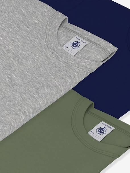 Lot 3 tee-shirts enfant coton Petit Bateau blanc 3 - vertbaudet enfant 