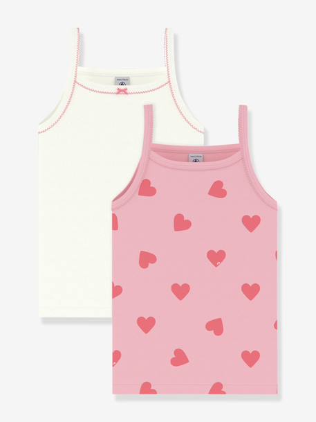Fille-Lot de 2 débardeurs enfant Petit Bateau