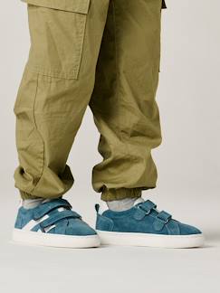 Chaussures-Baskets enfant cuir scratchs