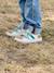 Baskets enfant cuir scratchs bleu jean+lot bleu+lot vert+marine 12 - vertbaudet enfant 