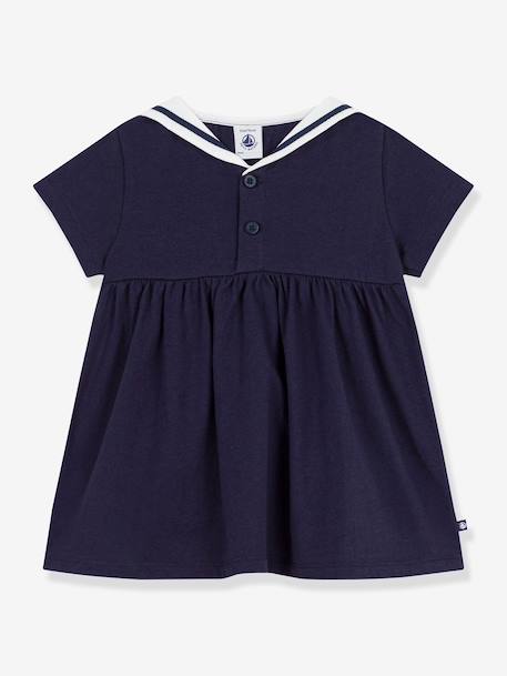 Robe bébé fille col marin manches courtes marine 1 - vertbaudet enfant 